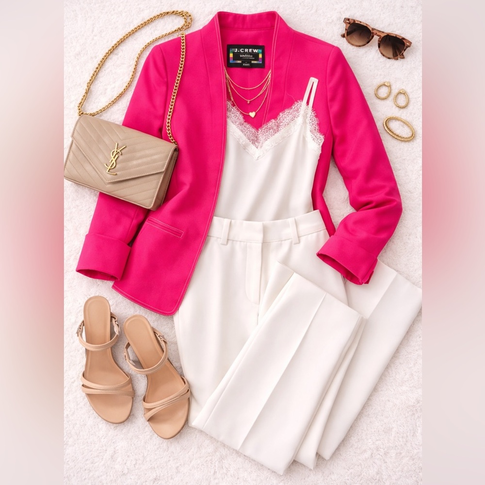 J.Crew “Going-Out Blazer” in vibrant pink - Picture 5 of 6